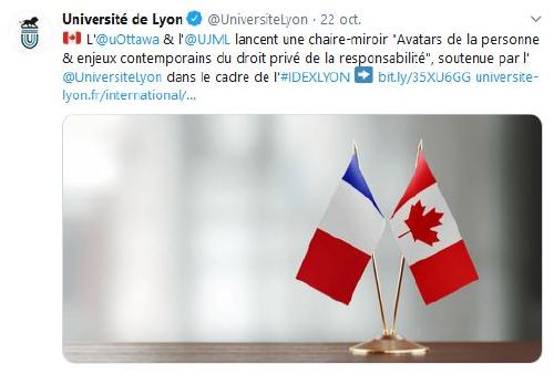 Tweet Universit de Lyon