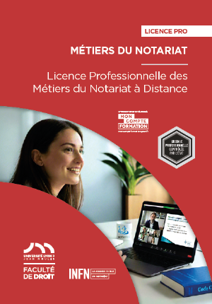 Licence professionnelle des M��tiers du Notariat �� distance